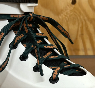 50/50 Skate Laces Forest Green and Brown, Intuition Skate Shop, Skate Shops Near Me