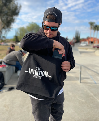 Intuition Tote Bag, Krul Grafix Screen Printing, Intuition Skate Shop, Skate Shops Near Me