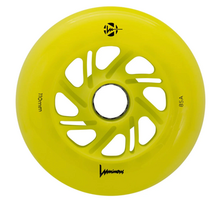 Luminous 110mm Canary Yellow Inline Skate Wheels, Intuition Skate Shop, Skate Shops Near Me
