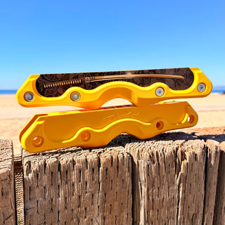 Sunflower Yellow Oysius x BFree 2.0 Medium Chassis for Inline Skates, Osyius Brian Freeman Yellow Medium UFS Frames, Intuition Skate Shop