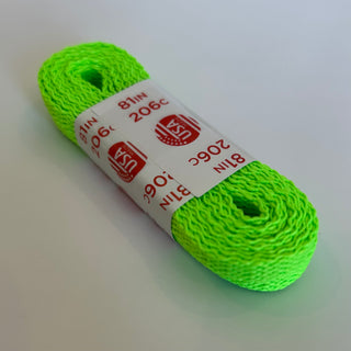 Neon Green Cotton Sure Grip 81" Inch Roller Skate Laces, Intuition Skate Shop, Skate Shops Near Me, Roller Skates