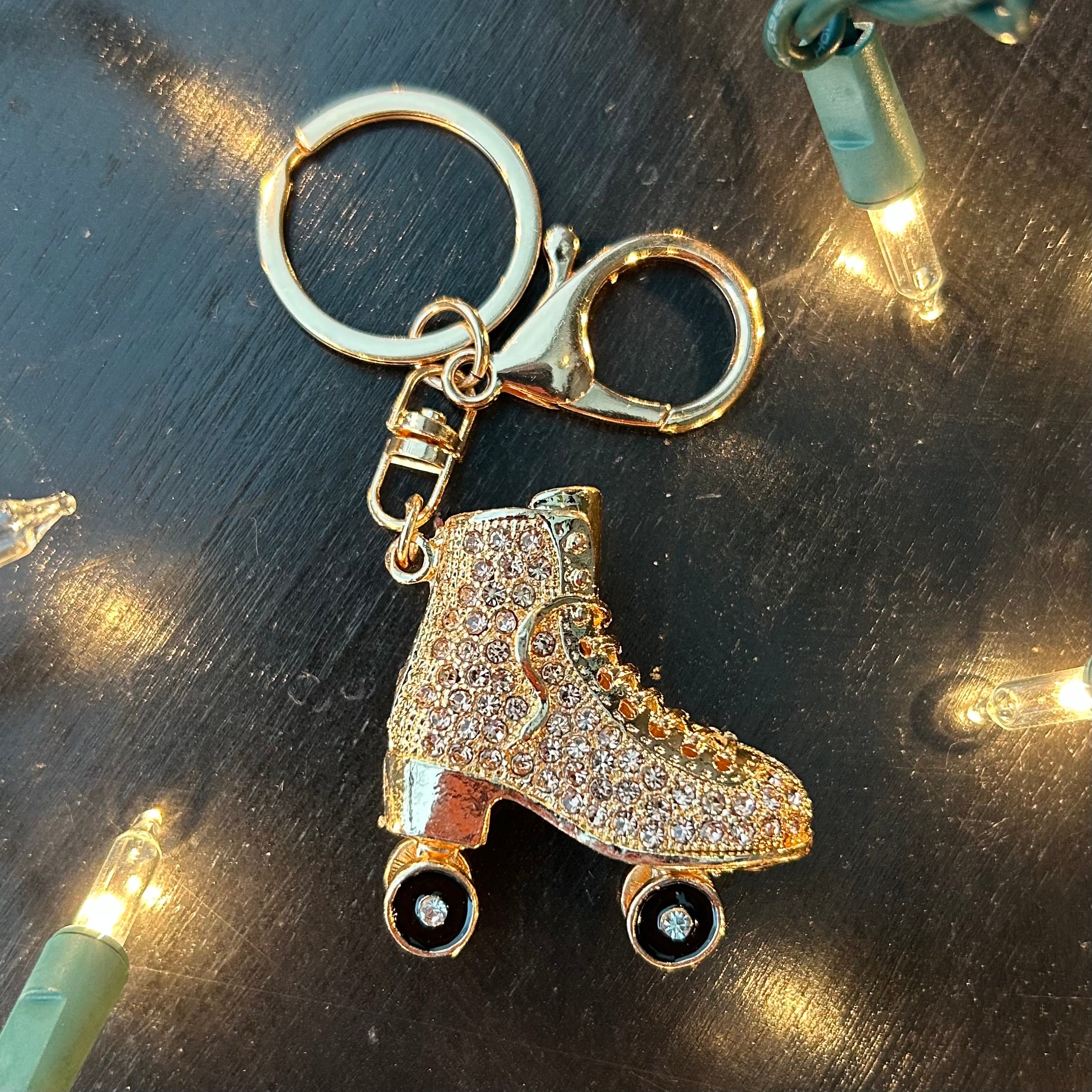 Light Rose Roller Skate Keychain, Intuition Skate Shop, Skate Shops Near Me, Roller Skate Jewelry 