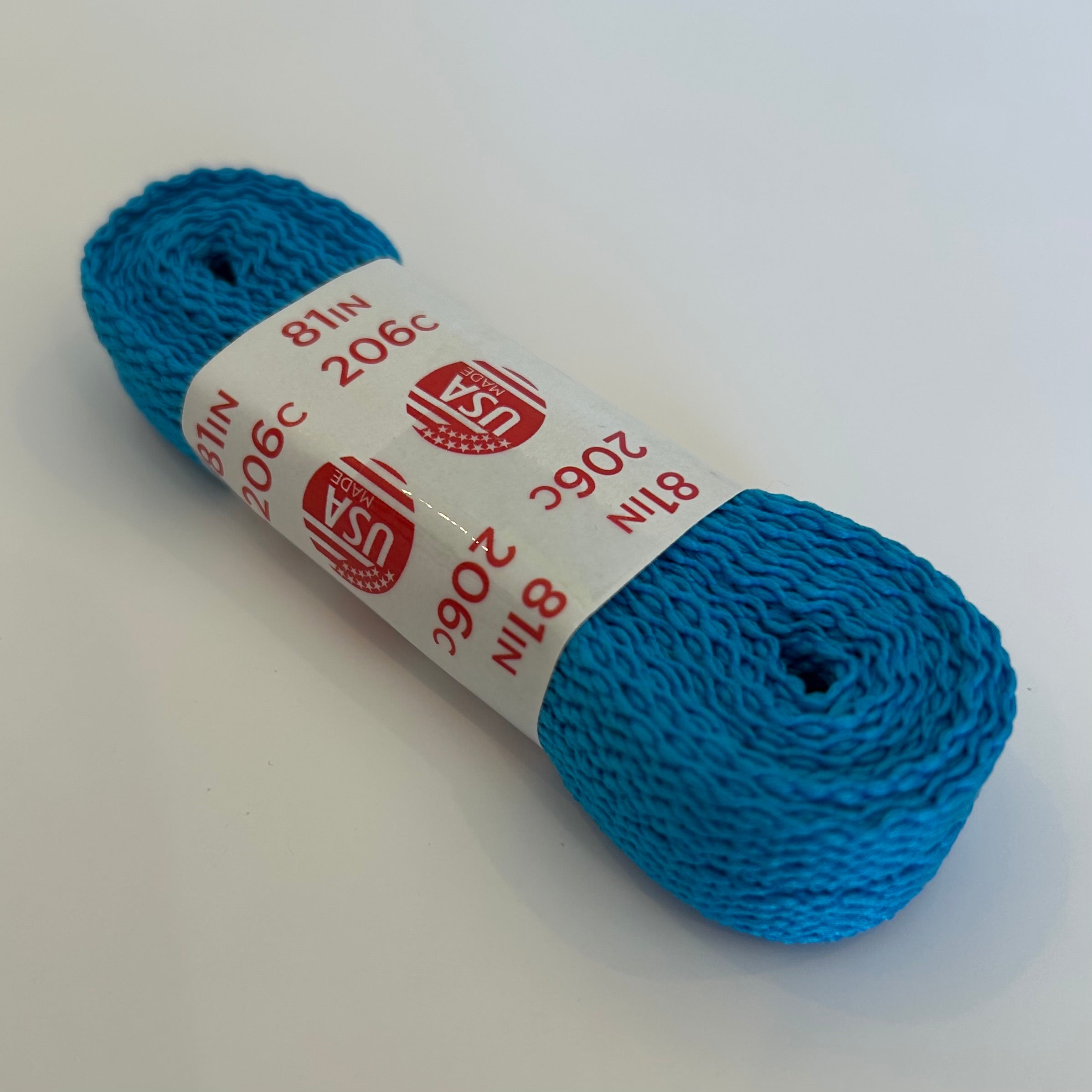 Neon Blue Cotton Sure Grip 81" Inch Roller Skate Laces, Intuition Skate Shop, Skate Shops Near Me, Roller Skates