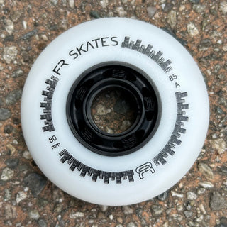 White FR Downtown 80mm Inline Skate Wheel, Intuition Skate Shop, Skate Shops Near Me, Inline Skates