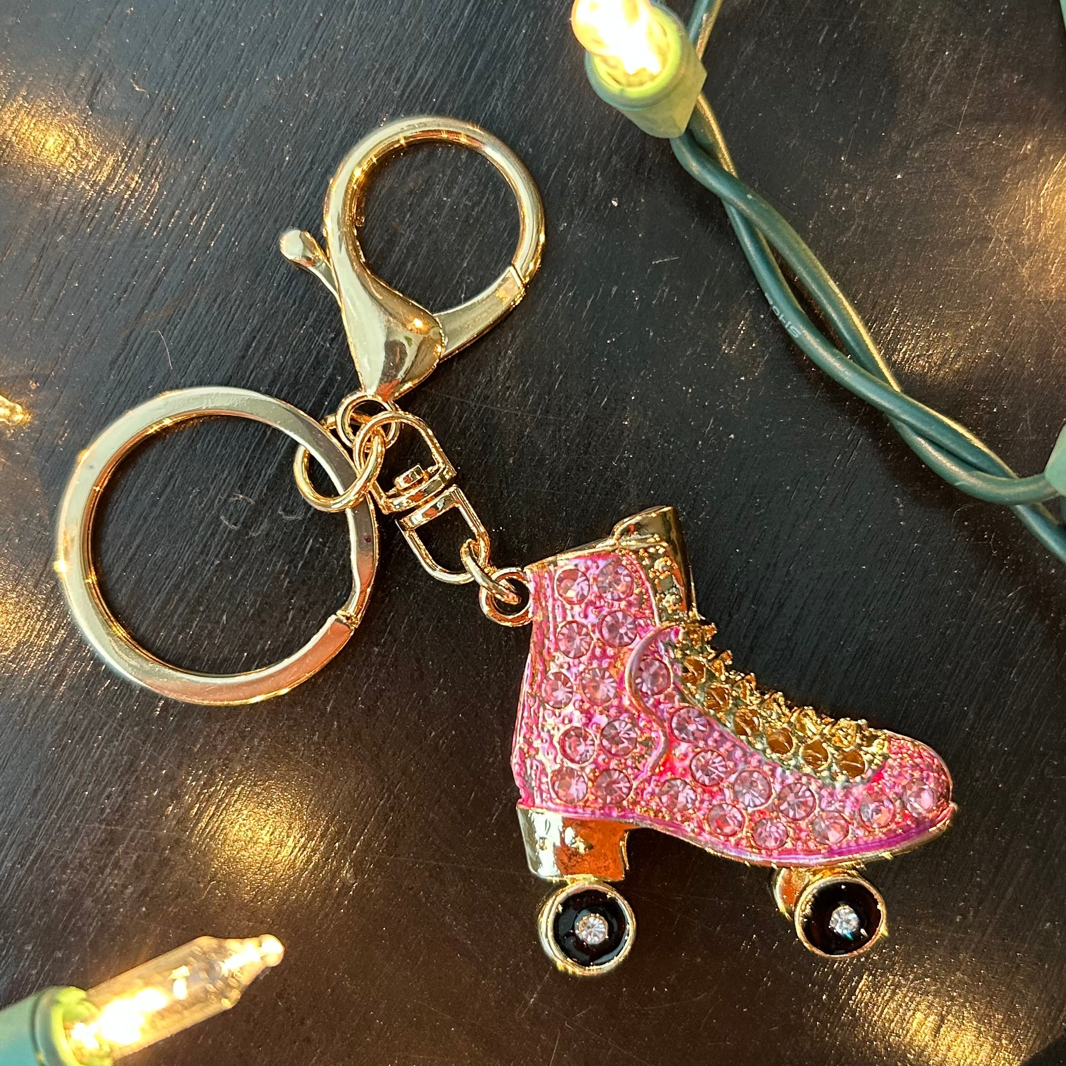 Pink Roller Skate Keychain, Intuition Skate Shop, Skate Shops Near Me, Roller Skate Jewelry 