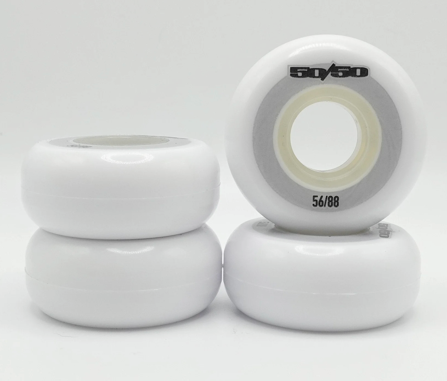 White 50/50 56mm Inline Skate Wheels, Intuition Skate Shop, Skate Shops Near Me, Aggressive Inline Skates