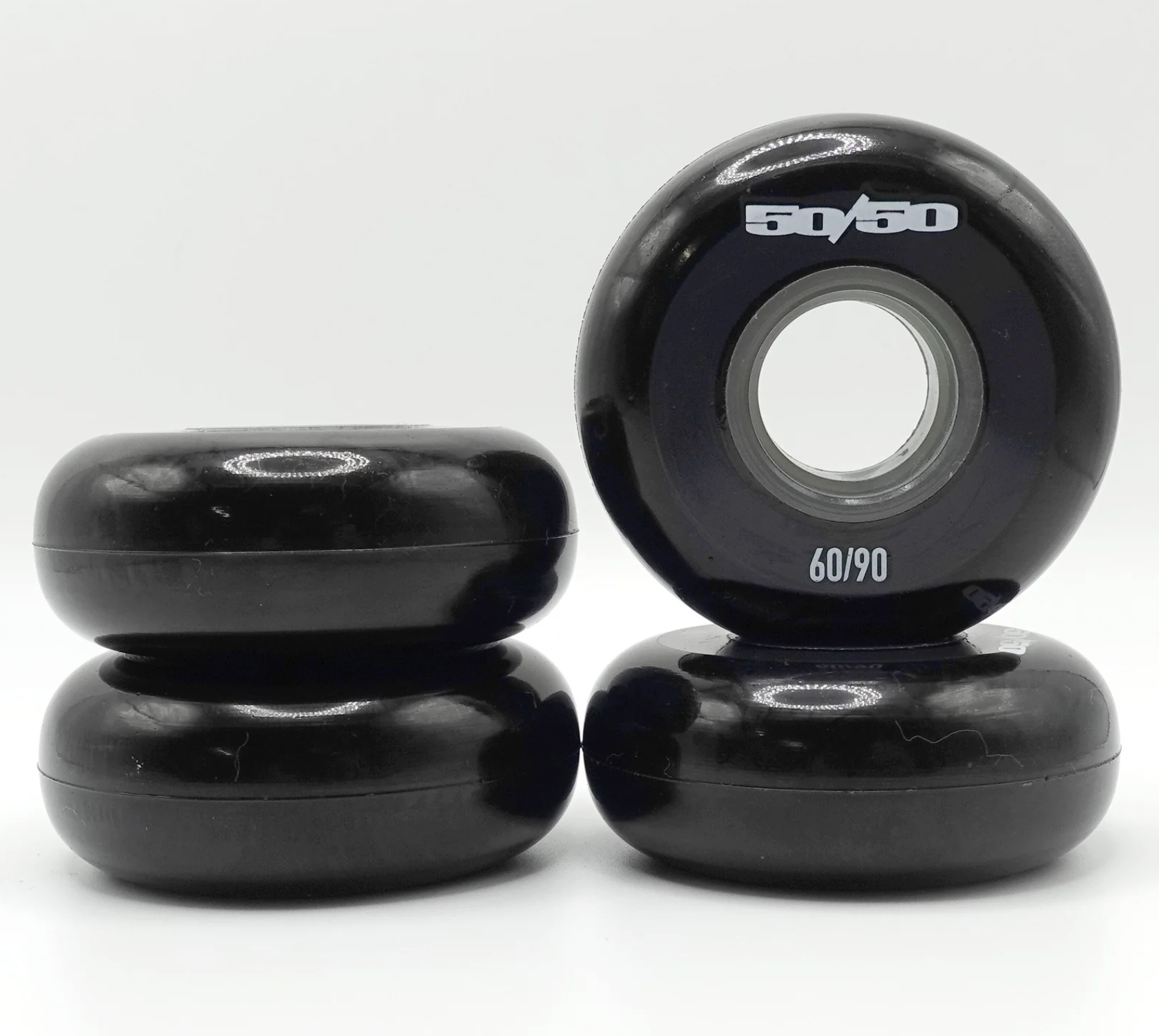 Black 50/50 65mm Inline Skate Wheels, Intuition Skate Shop, Skate Shops Near Me