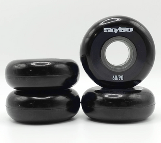 Black 50/50 65mm Inline Skate Wheels, Intuition Skate Shop, Skate Shops Near Me