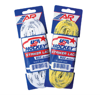 White A&R Waxed Hockey Laces at Intuition Skate Shop, Hockey Laces, Waxed Skate Laces, Skate Shops Near Me, Ice Skating, Ice Hockey