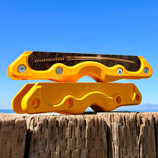 Sunflower Yellow Oysius x BFree 2.0 Medium Chassis for Inline Skates, Osyius Brian Freeman Yellow Medium UFS Frames, Intuition Skate Shop