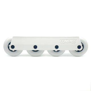 White Generic Compass 72mm Ready to Roll UFS Frames for Inline Skates, Intuition Skate Shop, Skate Shops Near Me, Rollerblades