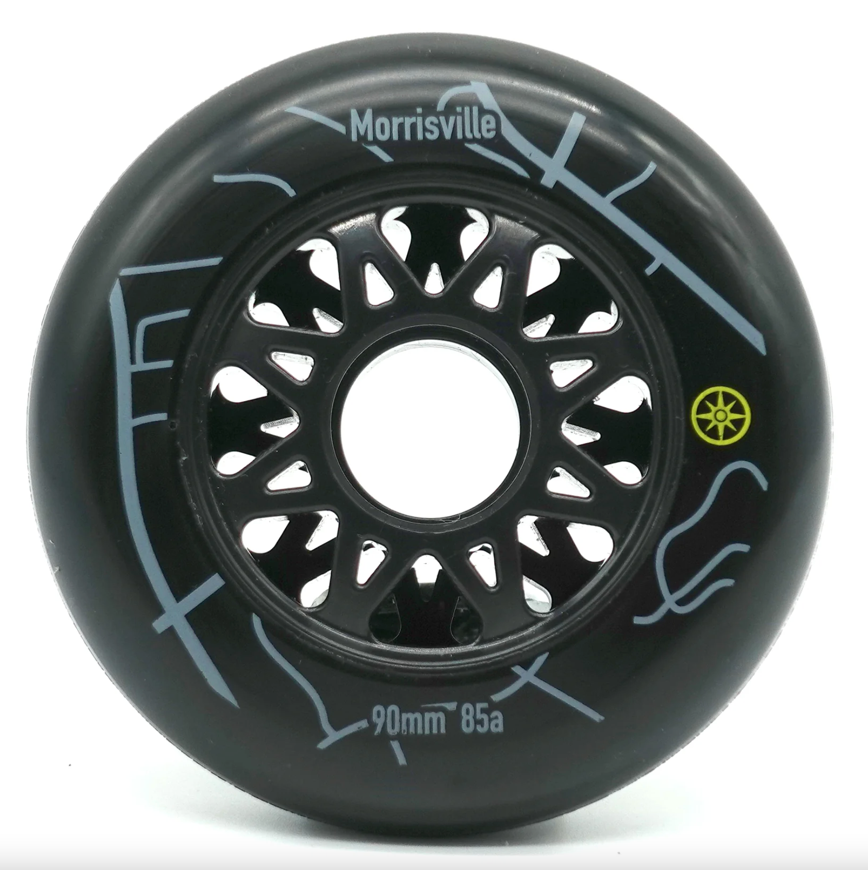Black 90mm Compass Inline Skate Wheels at Intuition Skate Shop, Skate Shops Near Me, Rollerblades