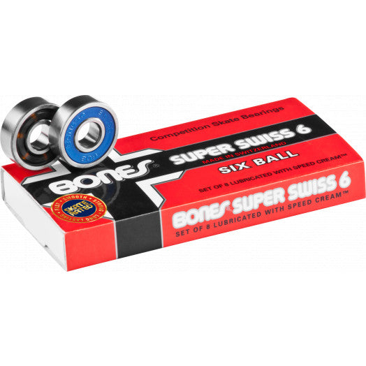 Bones Super Swiss 6 skate bearings – Intuition Skate Shop