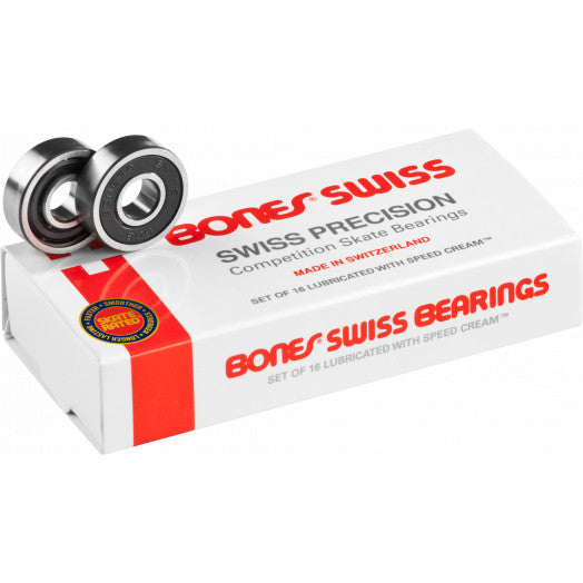 Bones Swiss Bearings 16 Pack, Bones Swiss Skate Bearings, Intuition Skate Shop, Skate Shops Near Me, Inline Skate Bearings, Skateboard Bearings, Roller Skate Bearings