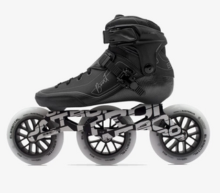 Black Bont Semi Race III Inline Speed Skates, Intuition Skate Shop, Skate Shops Near Me, Carbon Fiber Rollerblades