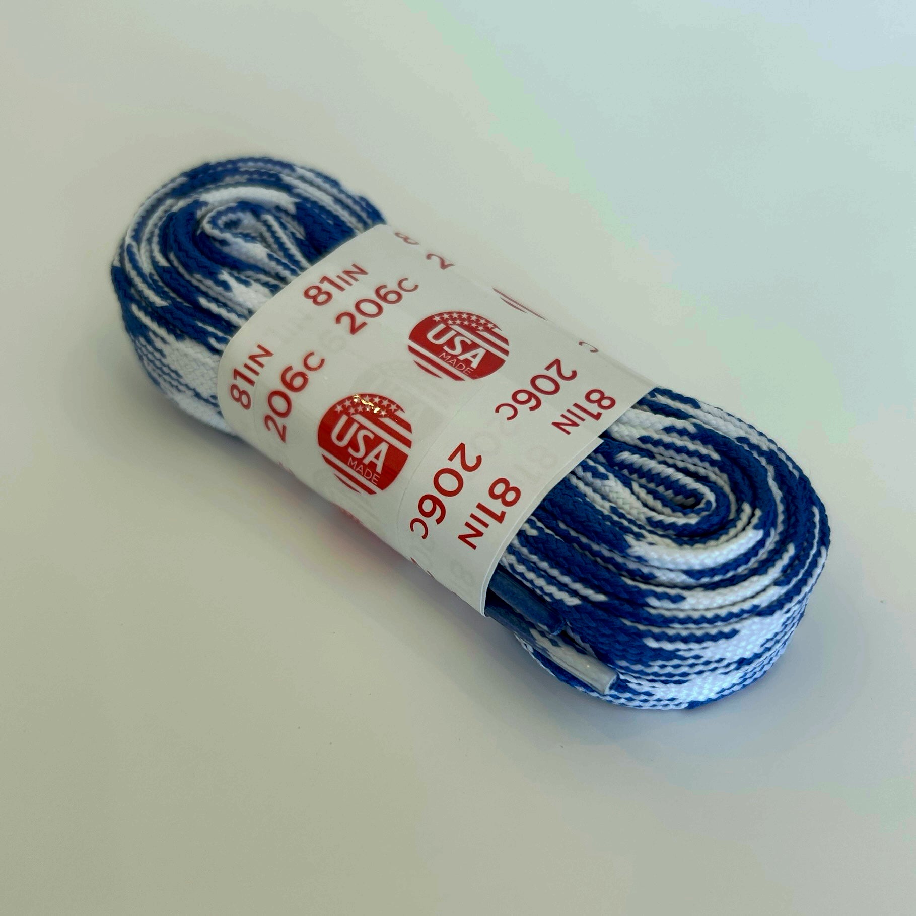 Blue and White Plaid Cotton Sure Grip 81" Inch Roller Skate Laces, Intuition Skate Shop, Skate Shops Near Me, Roller Skates