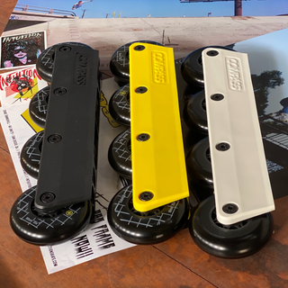 Compass 80mm Yellow Frames, Rollerblading Frames, Ready to Roll Frames, Intuition Skate Shop, Skate Shops Near Me