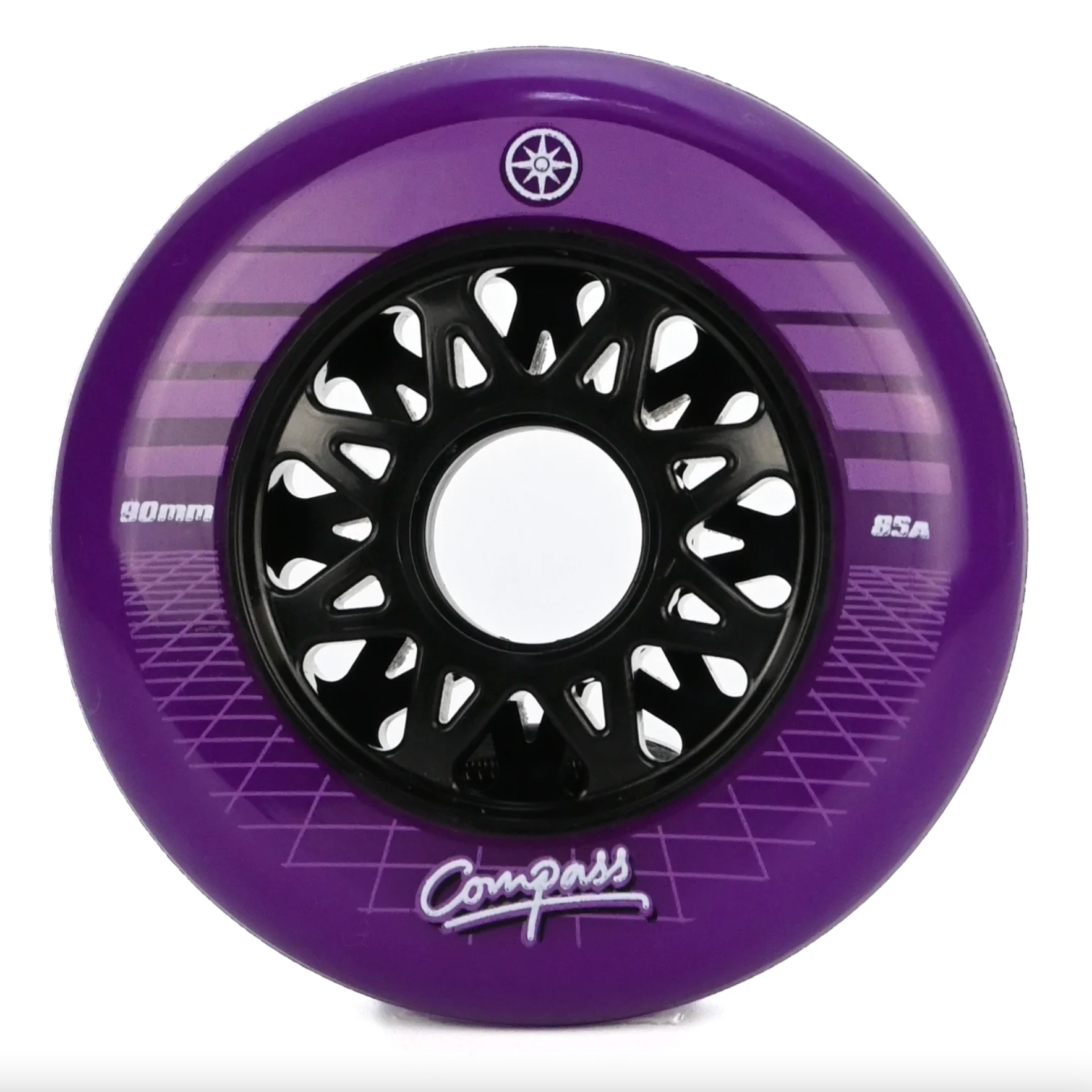 Compass 90mm Synthwave Purple Inline Skate Wheels, Intuition Skate Shop, Skate Shops Near Me, Inline Skates