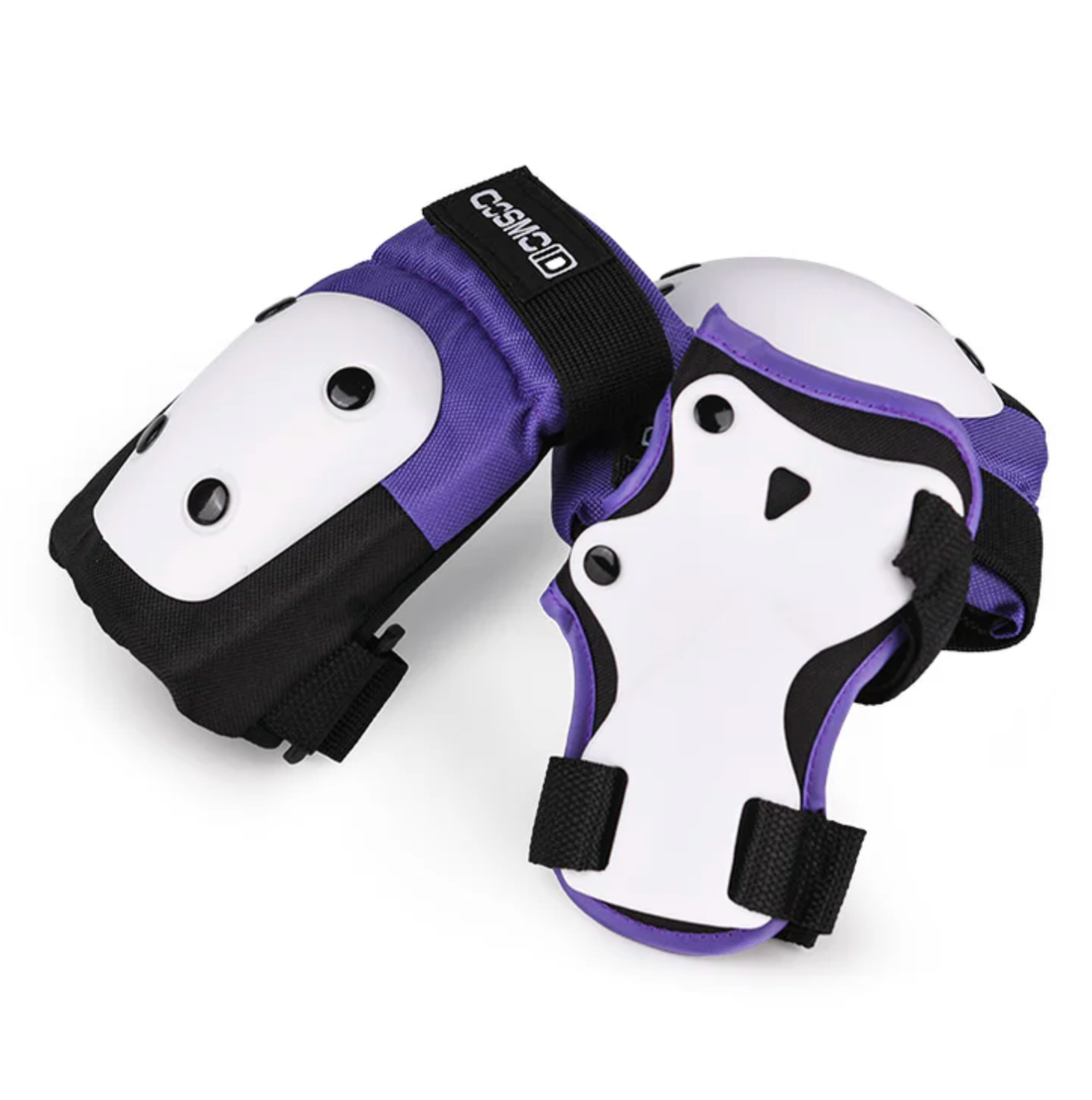 Purple and Black Cosmo ID Pads Set, Intuition Skate Shop, Skate Shops Near Me, Protective Gear, Inline Skates, Roller Skates