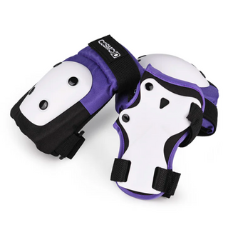Purple and Black Cosmo ID Pads Set, Intuition Skate Shop, Skate Shops Near Me, Protective Gear, Inline Skates, Roller Skates