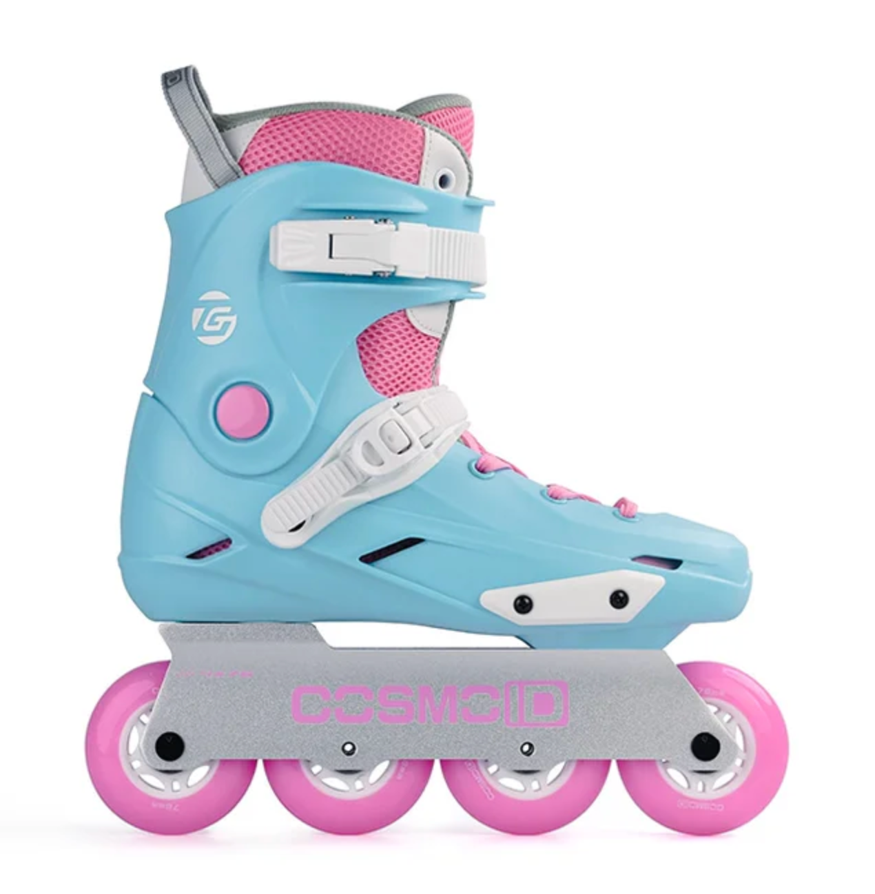 Light Blue and Pink Cosmo ID TG Inline Skates, Intuition Skate Shop, Skate Shops Near Me, Rollerblades
