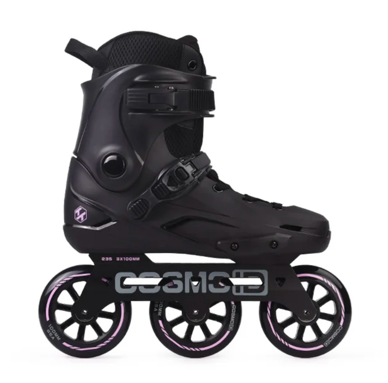 Black Cosmo ID TT3 3 x 110 Inline Skates, Intuition Skate Shop, Skate Shops Near Me, Urban Inline Skates, Rollerblades