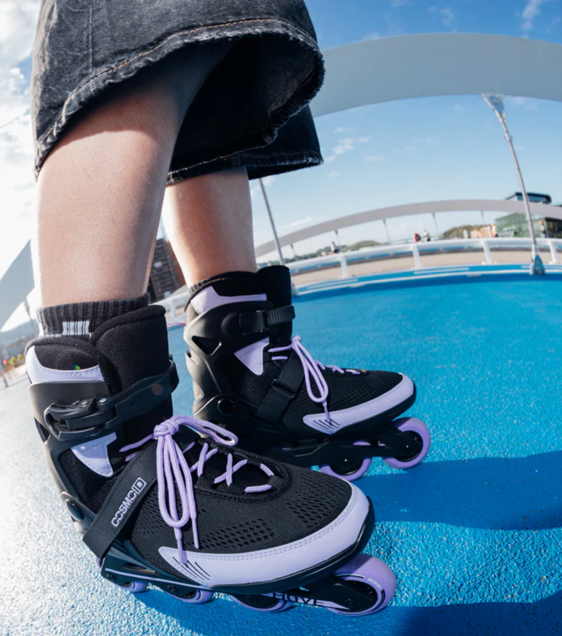 Black and Purple Cosmo ID Move Inline Skates, Intuition Skate Shop, Skate Shops Near Me, Urban Inline Skates, Rollerblades
