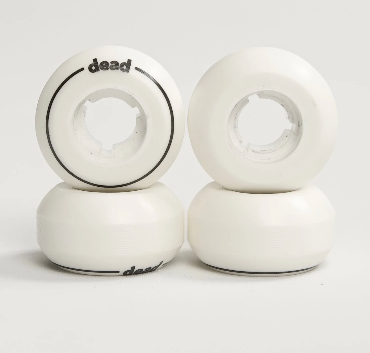 White Dead 45mm Anti Rocker Inline Skate Grind Wheels, Intuition Skate Shop, Skate Shops Near Me