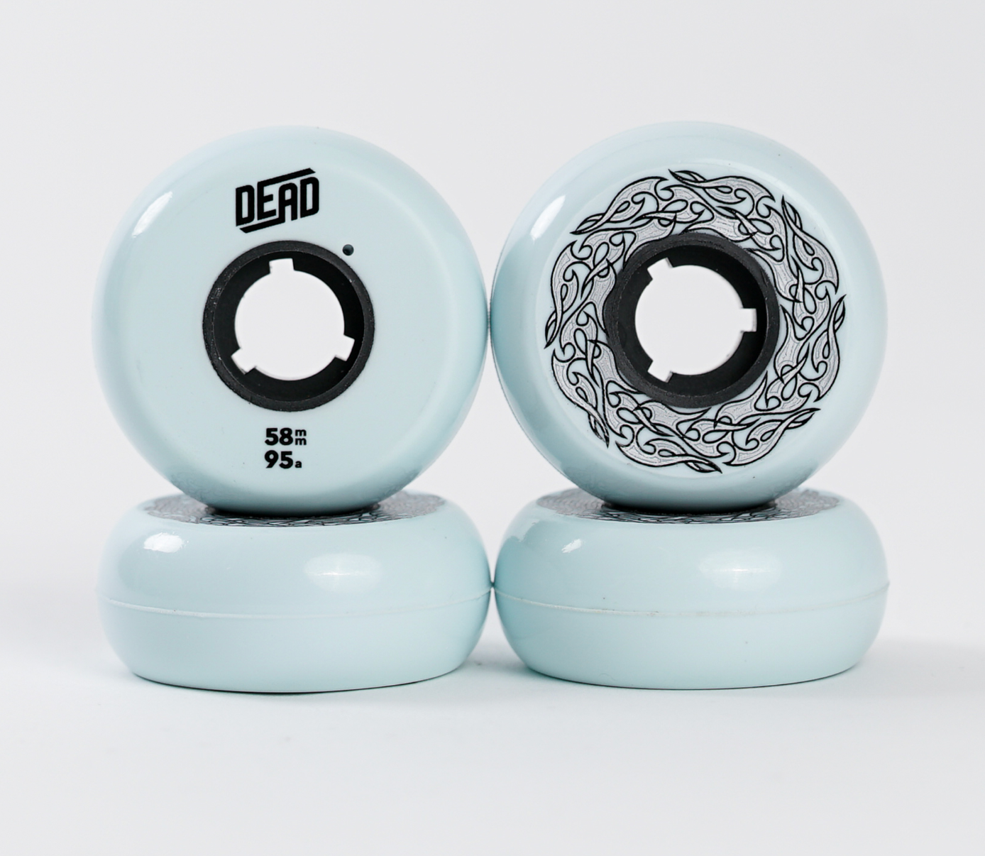 Dead 58mm Powder Blue inline skate wheel
