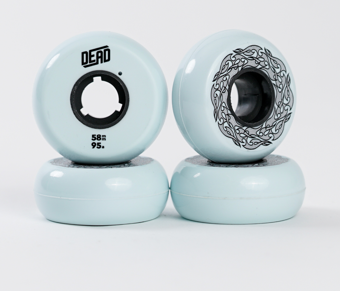 Dead 58mm Powder Blue inline skate wheel