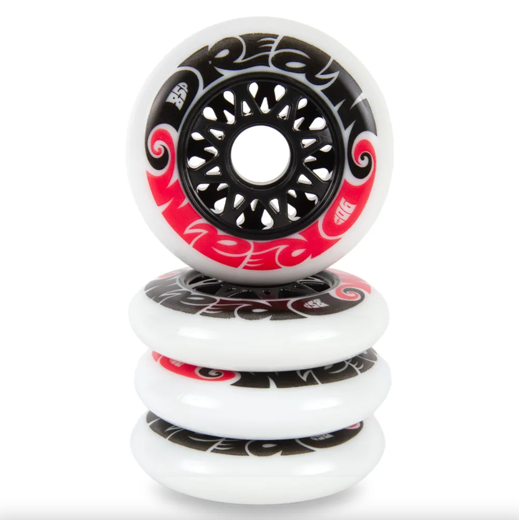 6 Pack Inline Skate Wheels, 90mm / 100mm / 110mm Roller Blade Skating Wheels, 85A Roller Skate Wheels pour Roller Blade Wheel Remplacement,Noir,100mm