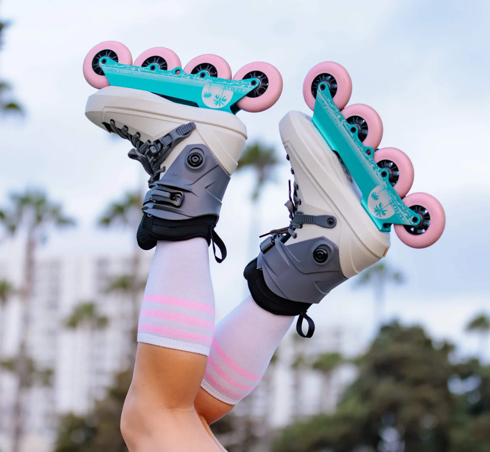 Bright Blue Endless Blading LA Skate Hunnies Inline Skate Frames, Intuition Skate Shop, Skate Shops Near Me, Rollerblades