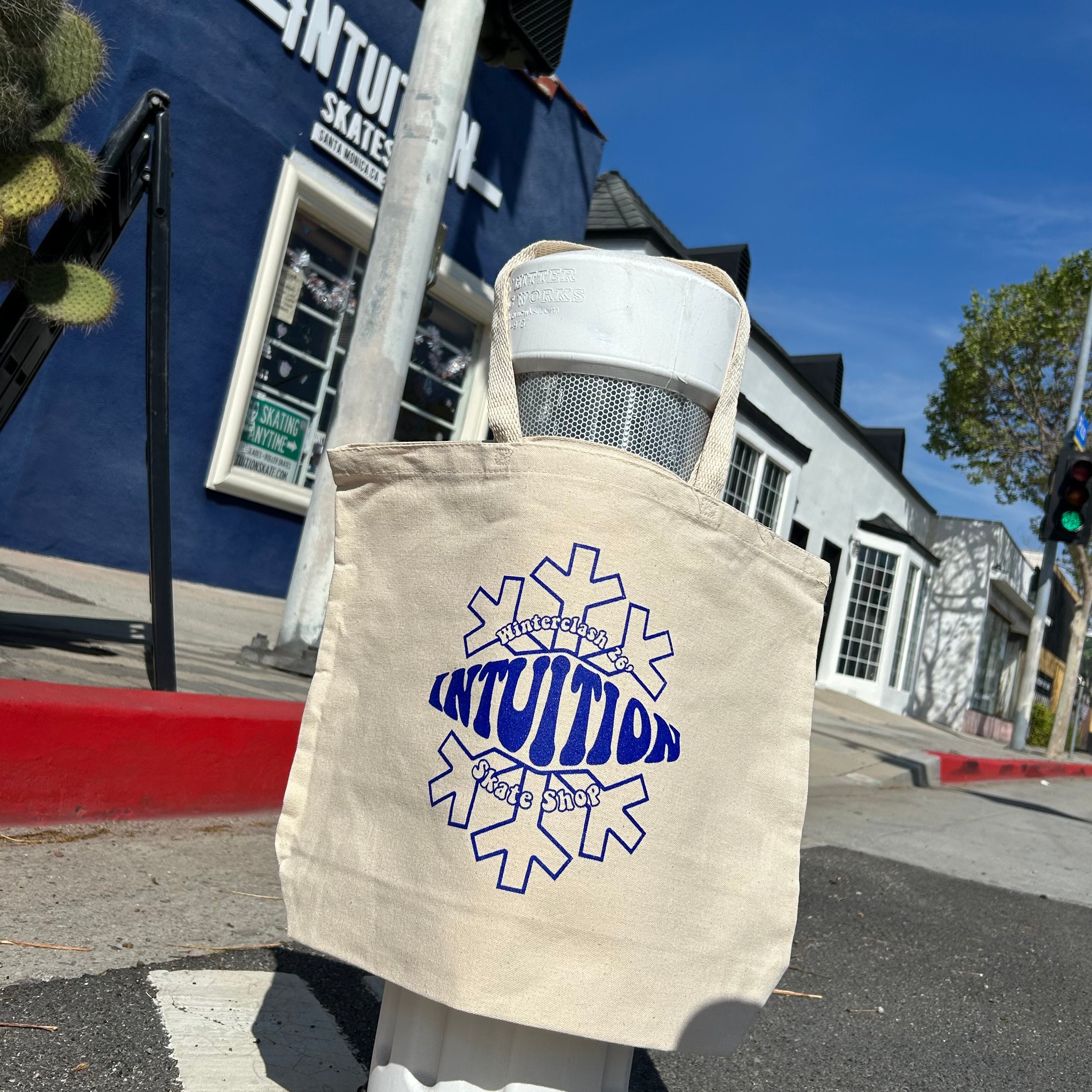 Sandstone Intuition Winterclash 2026 Tote Bag, Intuition Skate Shop, Skate Shops Near Me, Inline Skates, Roller Skates, Skate Bag