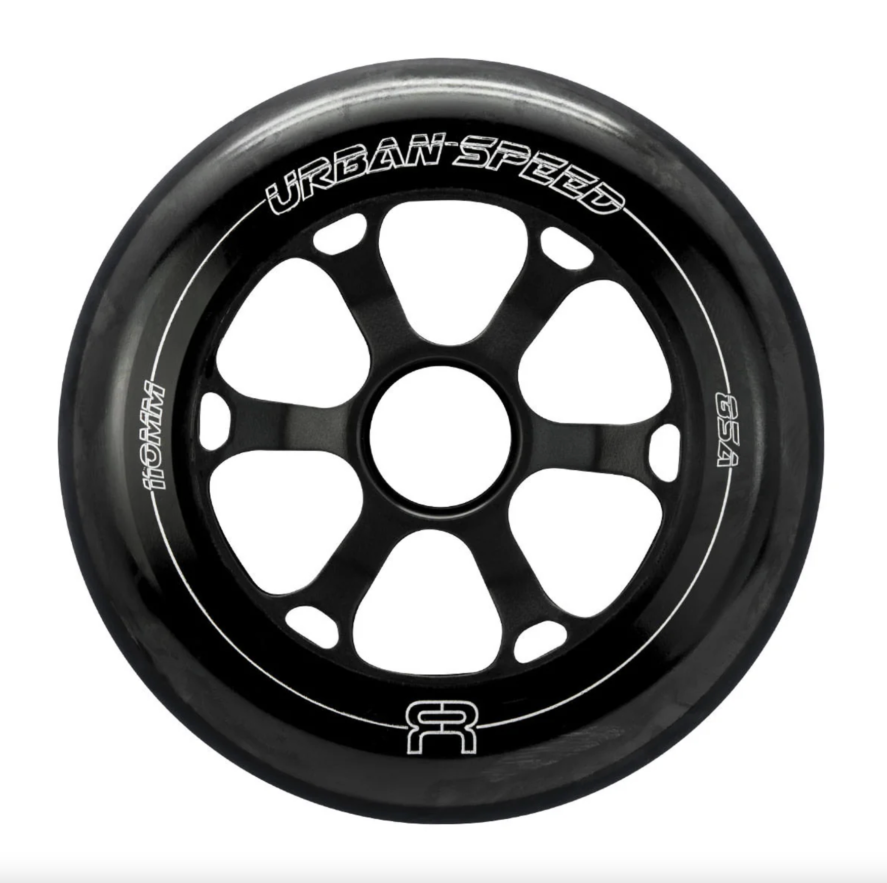 Black FR 110mm Urban Speed Inline Skate Wheel, Intuition Skate Shop, Skate Shops Near Me, Rollerblades