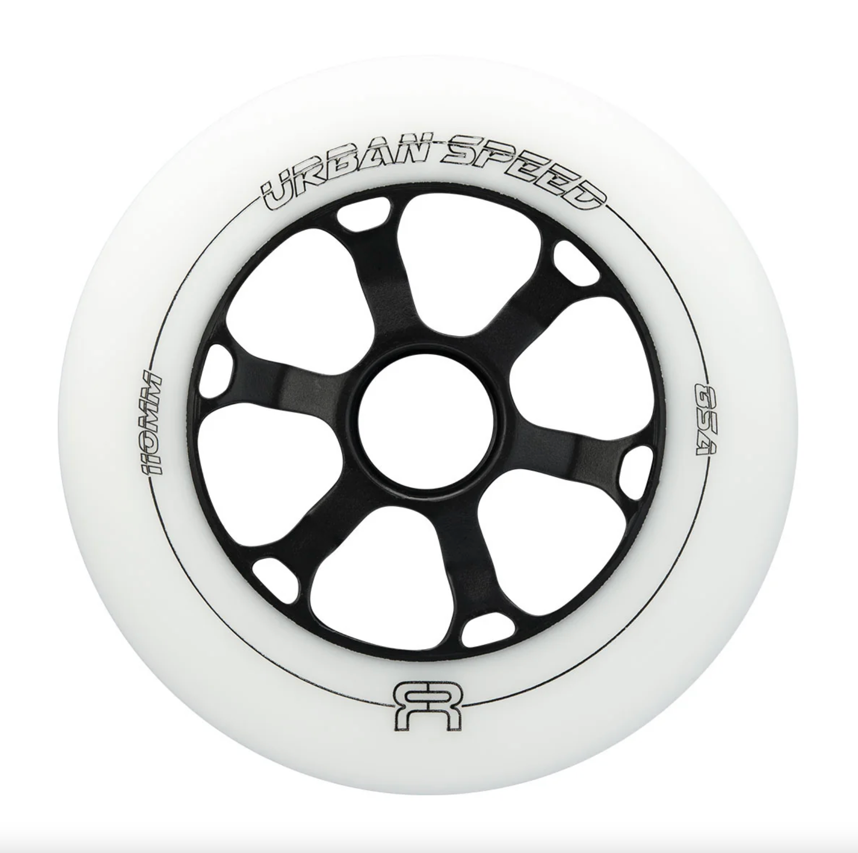 White FR 110mm Urban Speed Inline Skate Wheel, Intuition Skate Shop, Skate Shops Near Me, Rollerblades
