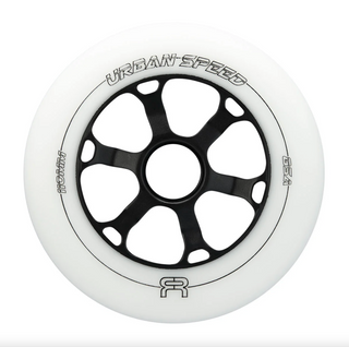 White FR 110mm Urban Speed Inline Skate Wheel, Intuition Skate Shop, Skate Shops Near Me, Rollerblades