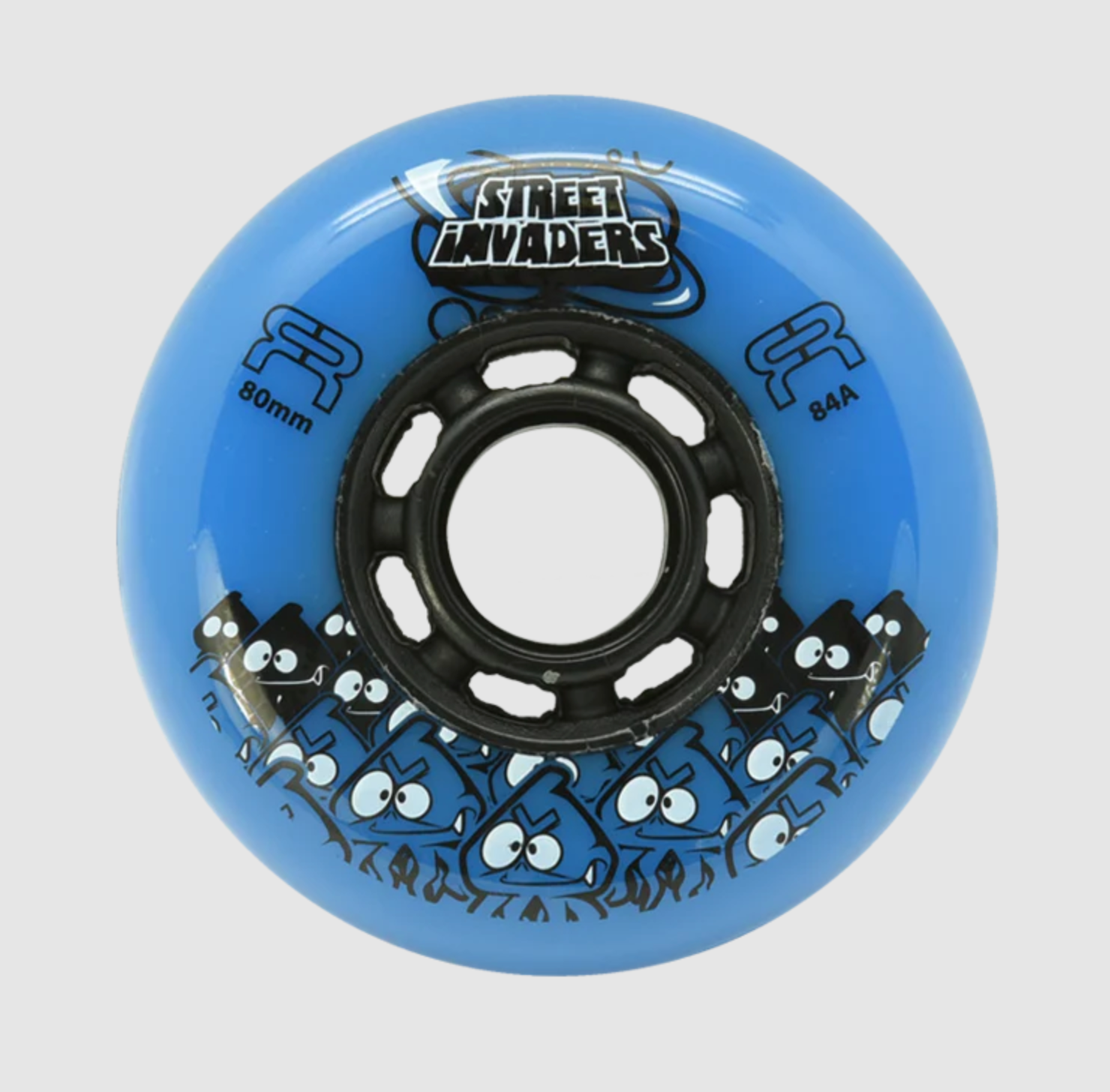 Blue FR Street Invaders 80mm Inline Skate Wheels, Intuition Skate Shop, Skate Shops Near Me