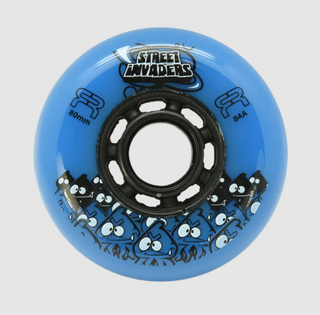 Blue FR Street Invaders 80mm Inline Skate Wheels, Intuition Skate Shop, Skate Shops Near Me
