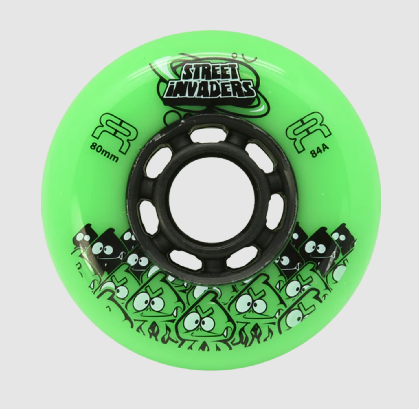 Green FR Street Invaders 80mm Inline Skate Wheels, Intuition Skate Shop, Skate Shops Near Me