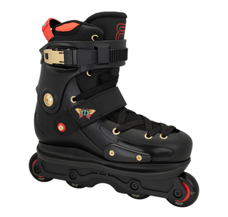 Black and Gold FR UFR Street Diako Diaby Aggressive Inline Skates, Intuition Skate Shop, Skate Shops Near Me, Rollerblades