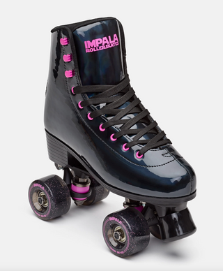 Black Glossy Holographic Impala Roller Skates at Intuition Skate Shop, Roller Skates Skate Shop Near Me,
