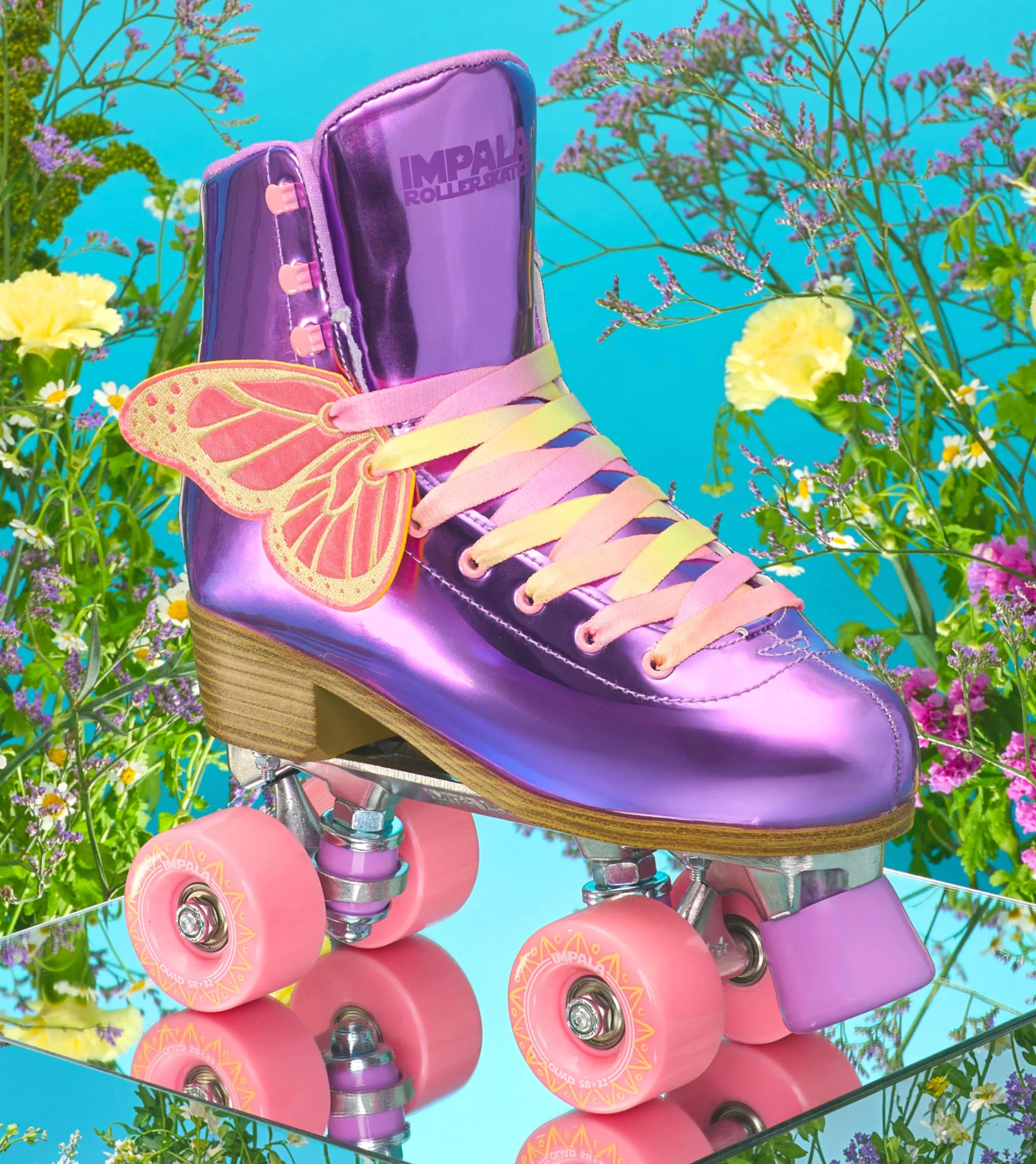 Purple Lavender Butterfly Impala Roller Skates, Intuition Skate Shop, Skate Shops Near Me, Roller Skates