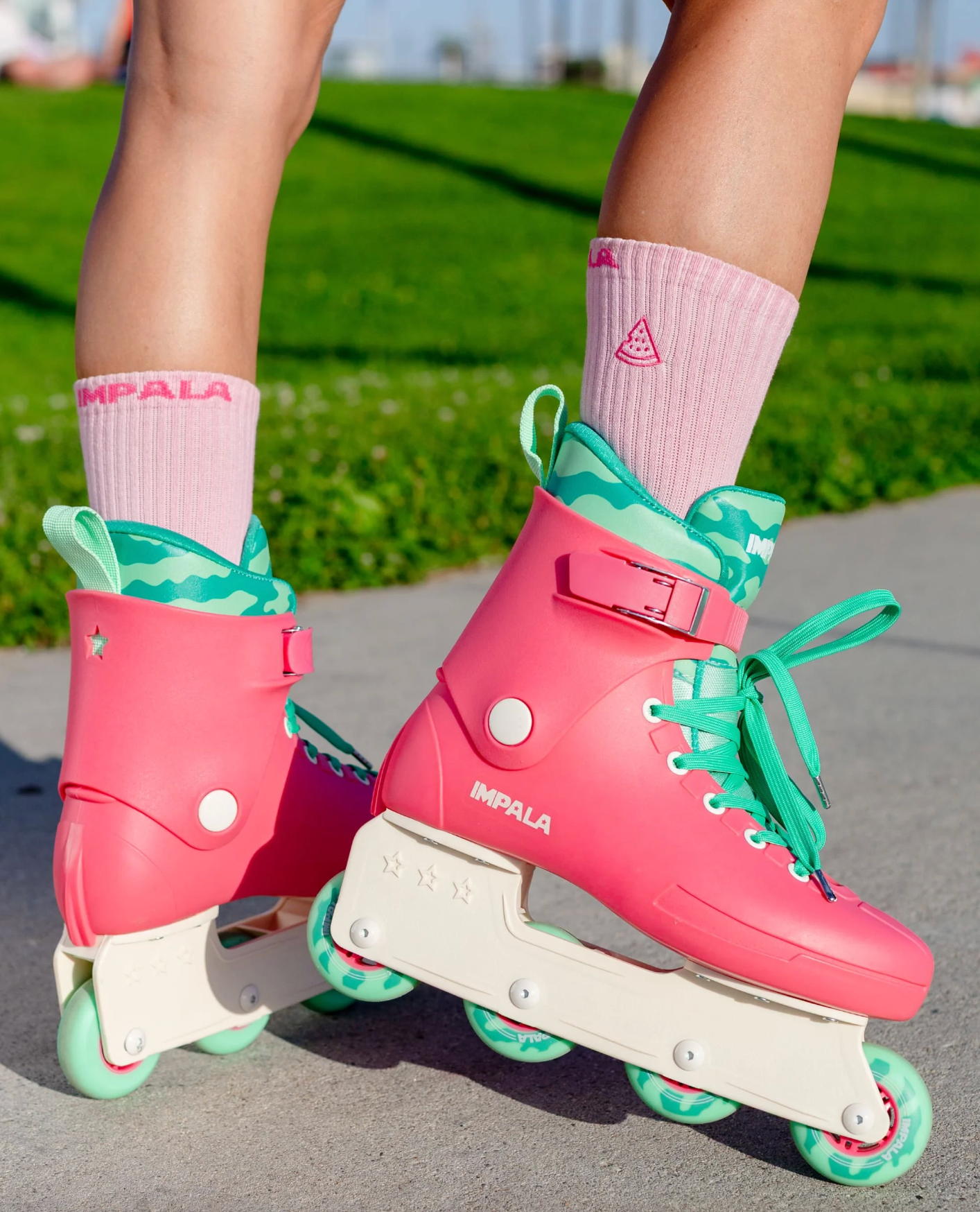Watermelon Pink Impala Inline Skates, Intuition Skate Shop, Skate Shops Near Me, Rollerblades