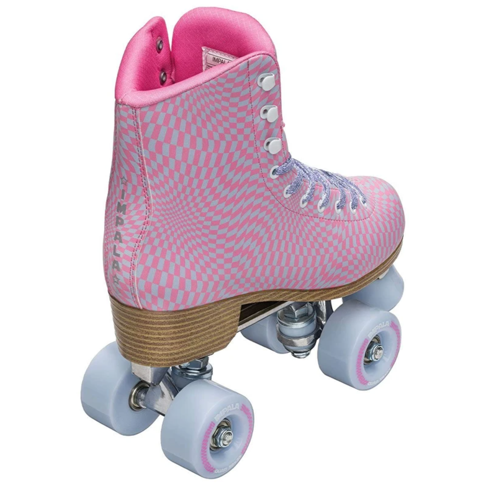 Impala Pink Wavy Check Roller Skates, Intuition Skate Shop, Skate Shops Near Me, Roller Skates