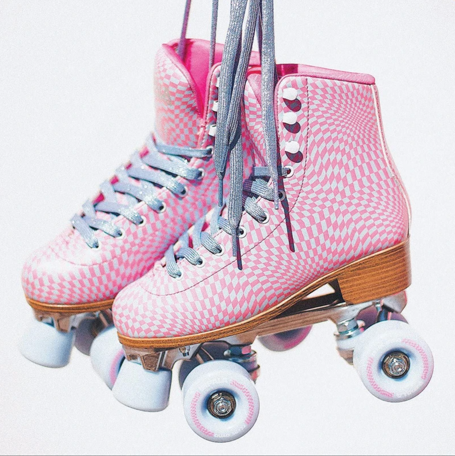 Impala Pink Wavy Check Roller Skates, Intuition Skate Shop, Skate Shops Near Me, Roller Skates