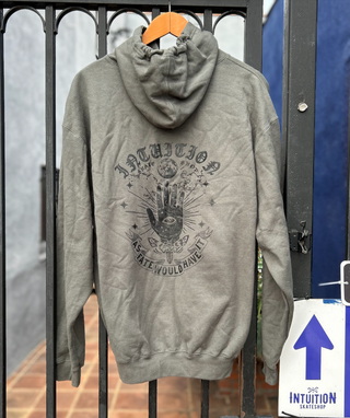 Charcoal Gray Intuition Fate Hooded Sweatshirt, Intuition Skate Shop, Skate Shops Near Me, Inline Skates