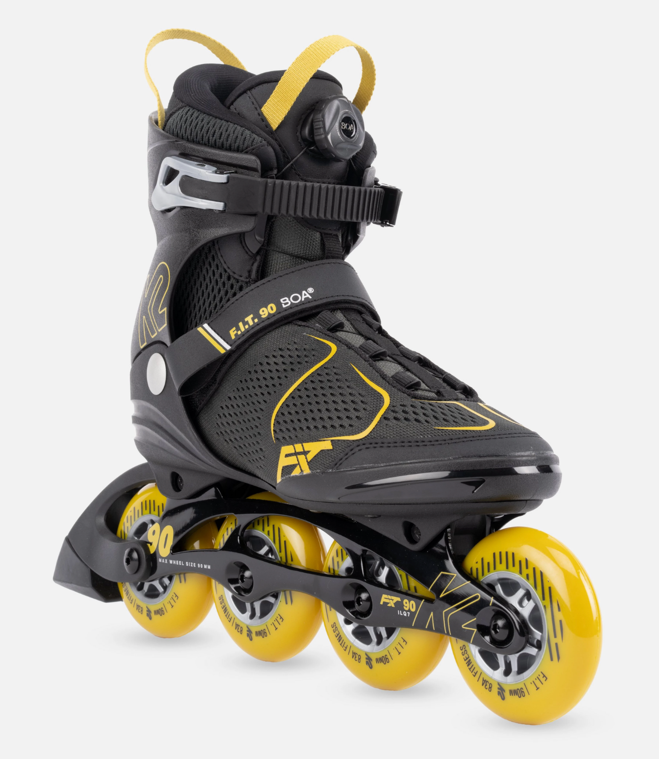 Black and Yellow K2 FIT 90 BOA Men