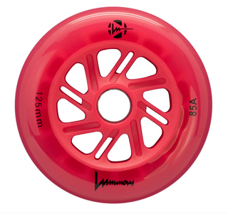 Luminous 125mm Red Red Inline Skate Wheels, Intuition Skate Shop, Skate Shops Near Me