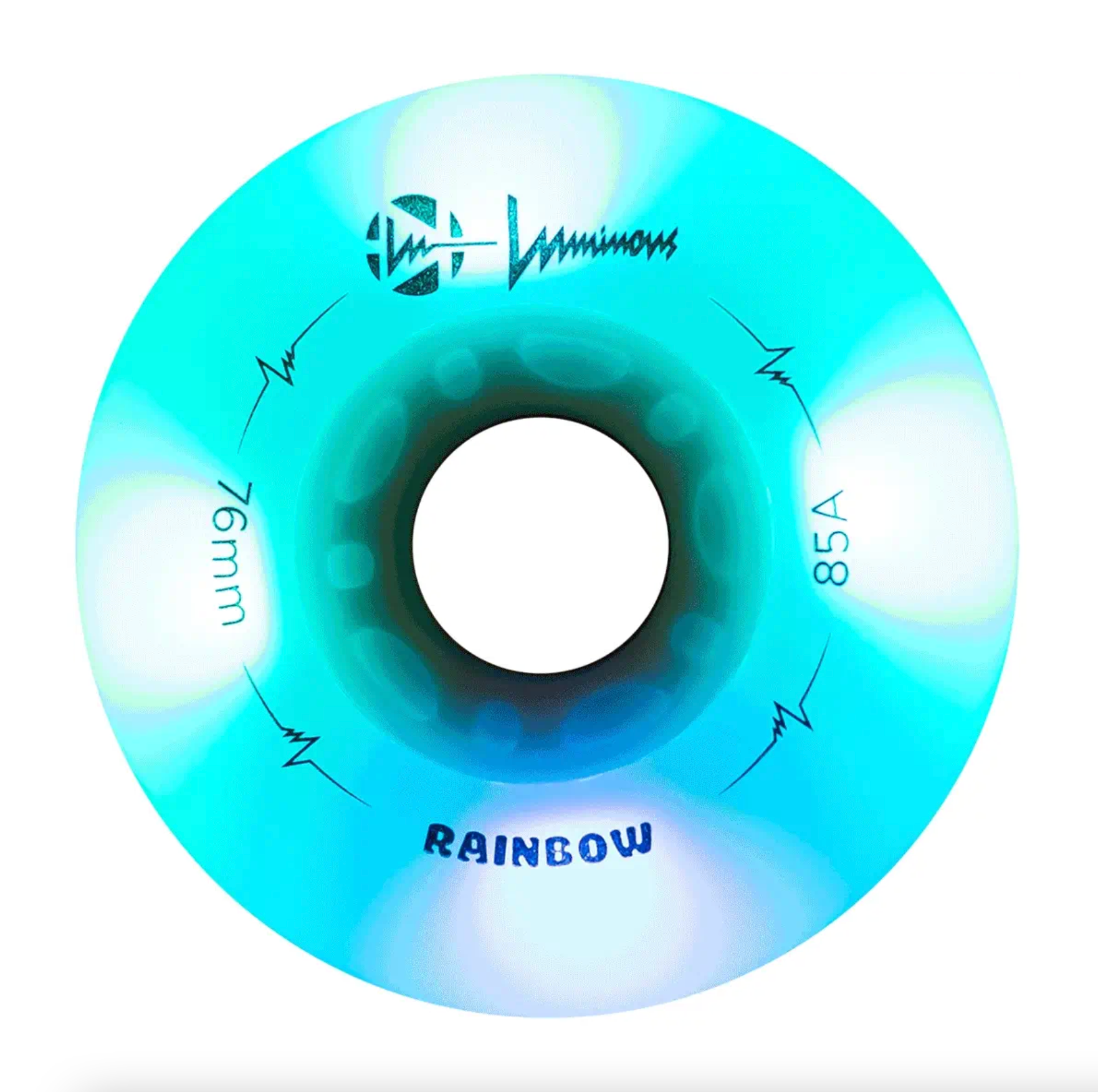 Luminous 76mm inline skate wheel