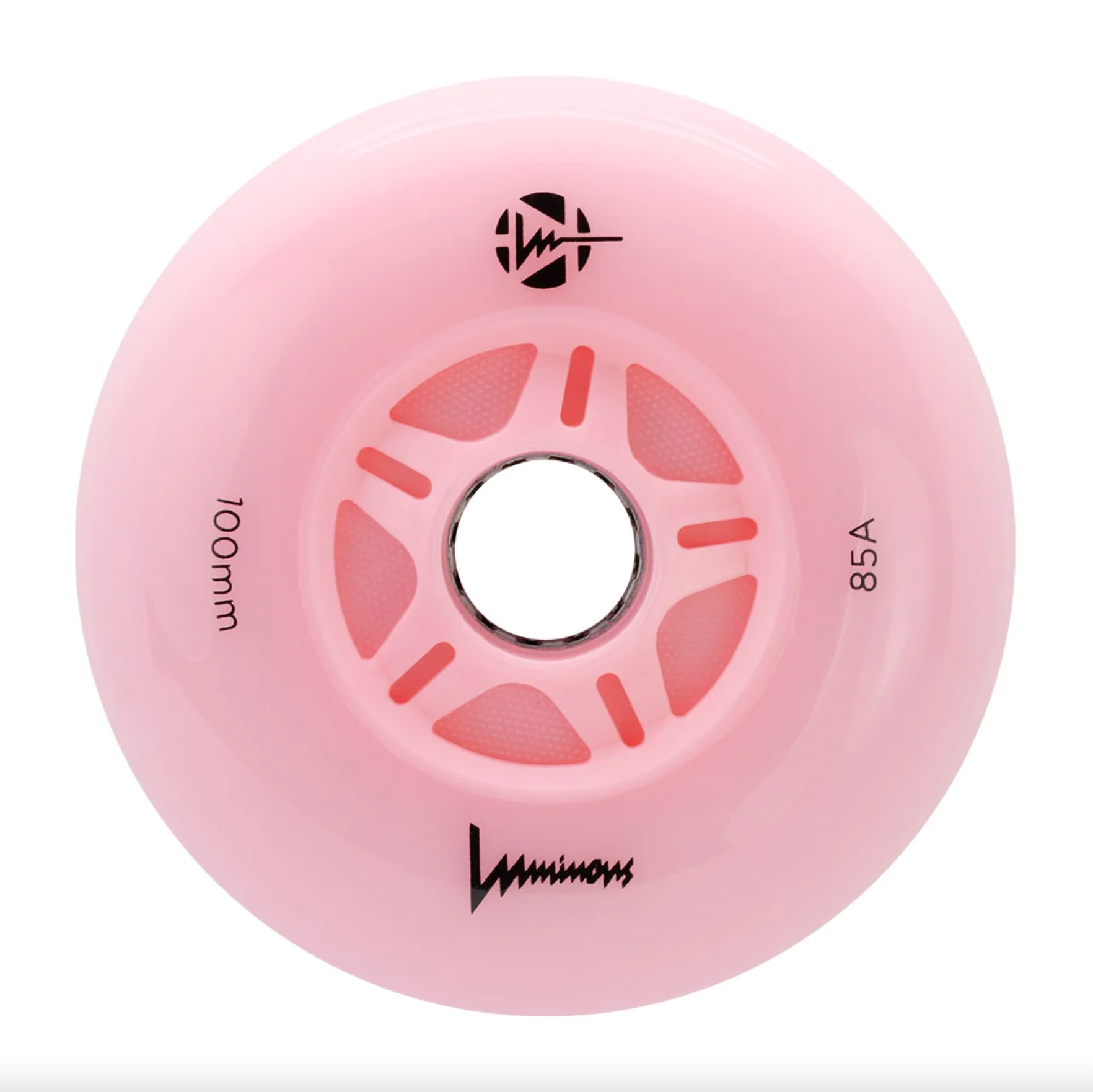 Luminous 100mm Flamingo Pink Light Up Inline Skate Wheels, Skate Shop, Intuition Skate Shop, Inline Skates